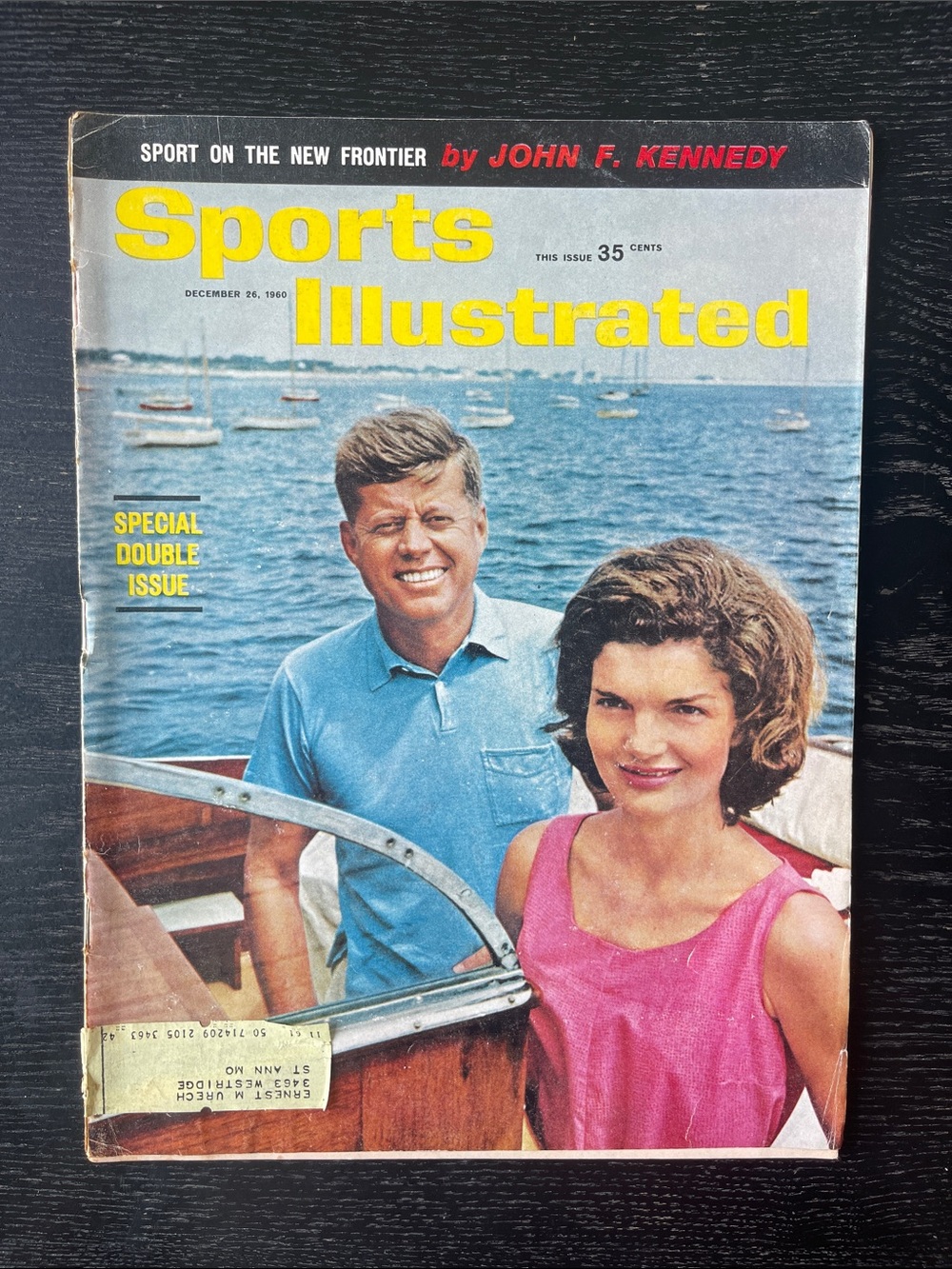 Vintage sports illustrated magazine